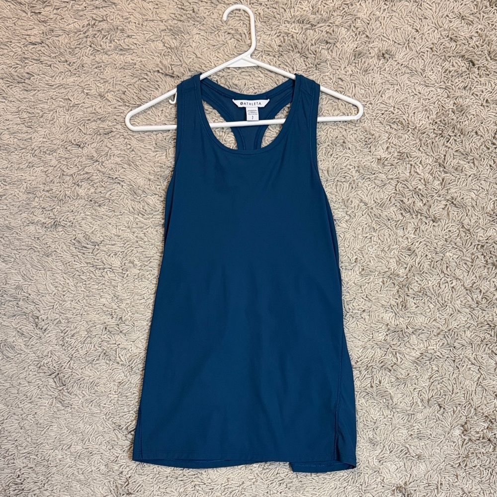 Athleta Deep Blue Racerback Performance Tank - image 1